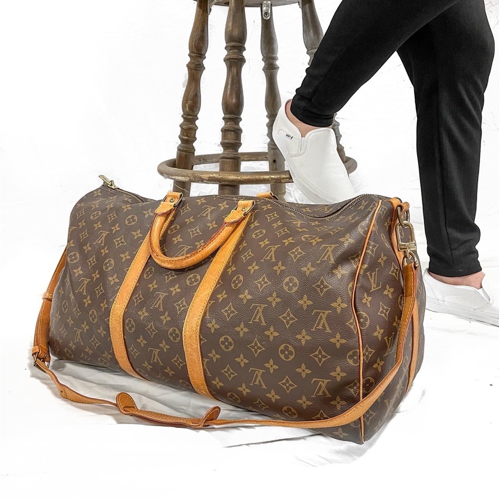 Louis Vuitton Keepall 55 Monogram bandouliere
